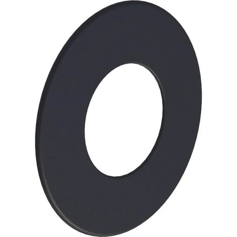 Rosace murale pour tuyau de poêle Ø 200 mm - 85 mm - noire (1/2)