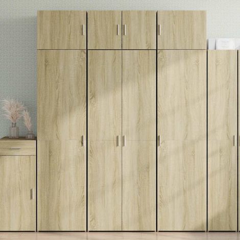 Highboard Sonoma-Eiche 70x42,5x185 cm Holzwerkstoff (1/5)