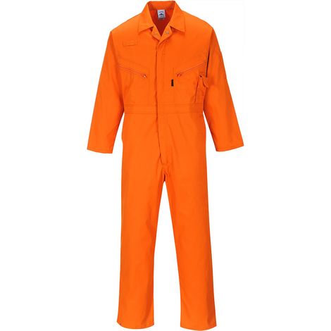 Combinaison Liverpool à zip couleur : Orange taille L - PORTWEST