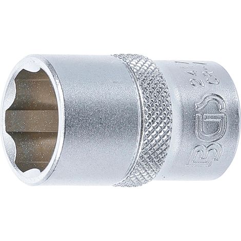 Enchufe bgs technic cromo 17 mm 12 pulgadas (1/4)