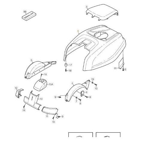 ORIGINAL STIGA GELBE MOTORHAUBE – 1134-5283-02