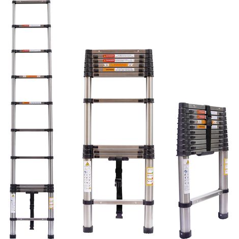 Telescopic Ladder Extendable Step Ladder Folding Multi Purpose Loft Ladders diy (1/5)