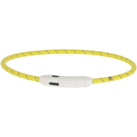 KERBL - Collier LED Jaune - 65 cm x 10 mm- Maxi Safe - Jaune
