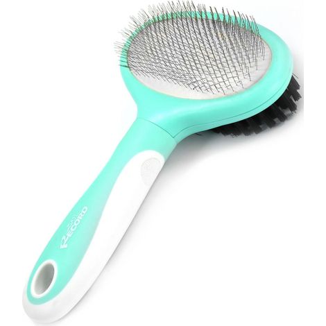 Cardatore doppio con setole Hairmony ideale per pelo medio lungo di cani