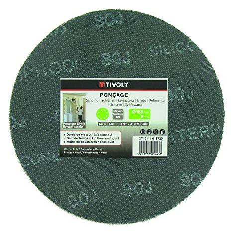 5 Disques Maille Auto agrippant, Ø 180mm, GR 180, pour Ponceuse Excentrique