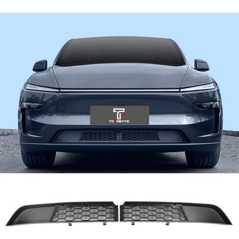 Grille Avant pour Model Y Juniper 2025 2026 Grille de Protection pour Pare-chocs Inférieur Cache de Grille, Rechange D'insectes Segmentés et D'aération Accessoires (1/5)