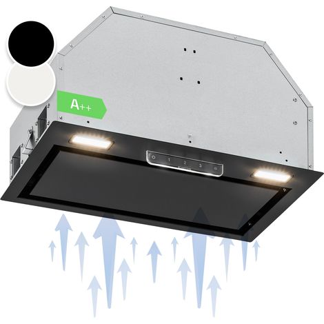 Klarstein Camila - Cappa aspirante, incasso, 52 cm, 397 m³/ora, LED, touch, acciaio inox
