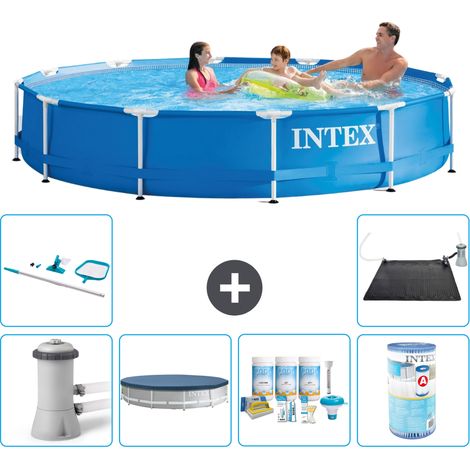 Intex Piscine Tubulaire Ronde - 366x76 cm - 7-pièces S41720 (1/4)