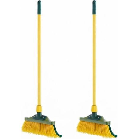 Lot de 2 Râteau pour coiffer le gazon artificiel Deluxe – avec poignée incluse – Feuilles de poils – Jardin – Tapis (1/5)