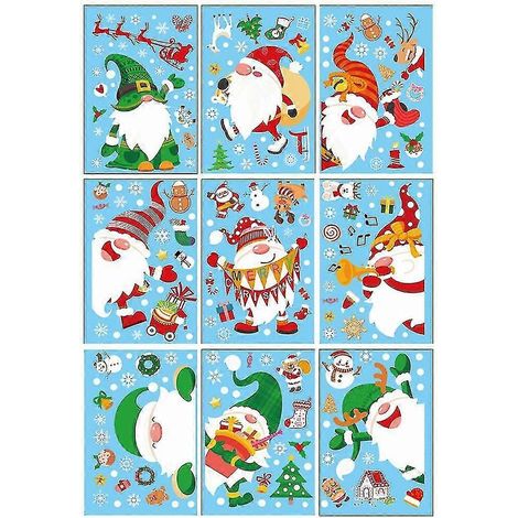 Weihnachts-Schneeflocken-Fensteraufkleber, Frohe-Weihnachten-Fensteraufkleber (1/5)