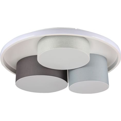 Naeve EPPAN Plafonnier semi-encastré à LED intégré à intensité variable, gris 3048 K (1/5)