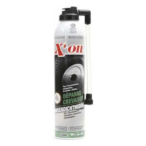 Produit anti crevaison X'Oil pour roue de tondeuse. 300 ml (1/4)