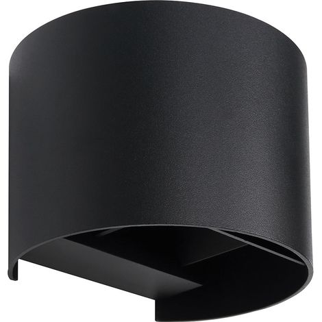 Applique lumineuse d'extérieur LED lampe de jardin UP & DOWN aluminium noir mat IP54
