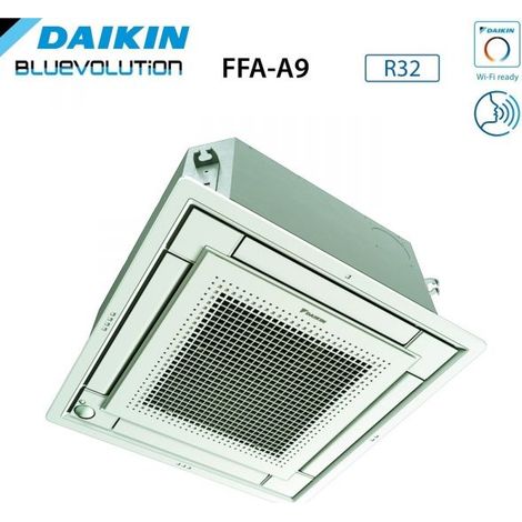 Climatizzatore Condizionatore Daikin a Cassetta Fully Flat 9000 Btu FFA25A9 R-32 Wi-Fi Optional con Griglia Inclusa Classe A++/A+ - Garanzia Italiana R-32,Comando a filo Madoka Bianco BRC1H52W,Italia
