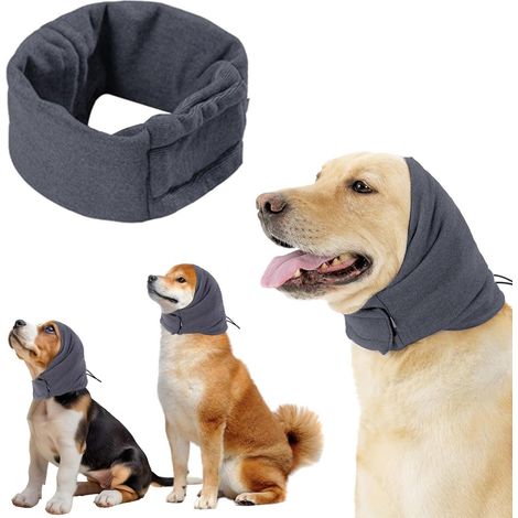 Filiyano-Collier pour chien - Cache-oreilles pour chien (tour de tête 49-54 cm) - Soulage les ronflements et l'anxiété - Fermeture Velcro ajustable (1/5)