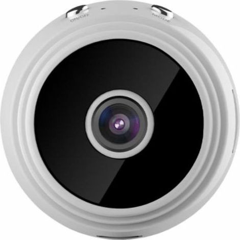 Mini caméra espion cachée 1080P HD petite caméra espion sans fil surveillance de sécurité à domicile, caméra espion WiFi avec audio (blanc) (1/4)