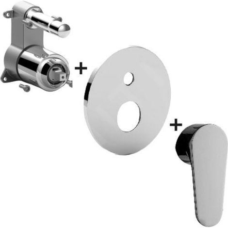 Paffoni Green - Mitigeur encastré pour 2 sorties, chrome GRBOX015CR (1/2)
