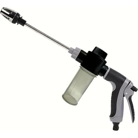 Pistolet de lavage haute pression portable pour voiture — Lance d'arrosage multifonction pour tuyau de jardin, avec lance de nettoyage réglable et renforcée.