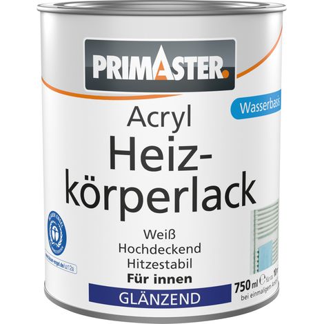 Primaster Acryl Heizkörperlack weiß glänzend 750 ml