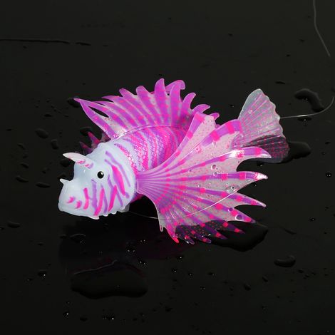Poisson Lion Fluorescent Violet pour Aquarium (1/2)