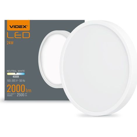 LED-Einbauleuchte videx-downlight-LED-dlrs-24W-NW (1/4)