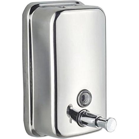 Wandseifenspender – Edelstahl – 500 ml – Manueller Wandseifenspender für Flüssigseife – 1 Stück – AquaForge (1/5)