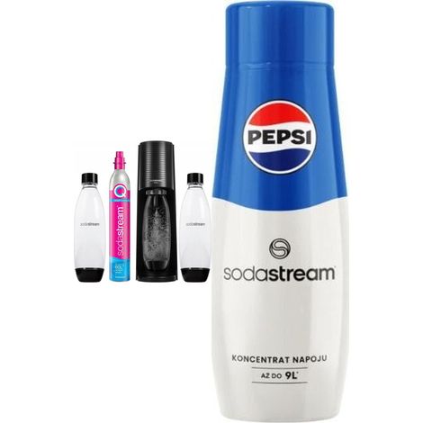 SodaStream Terra machine à soda noir avec 2 bouteilles (1/3)
