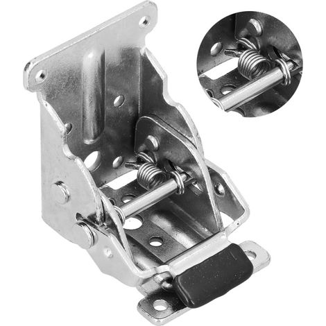 Soporte de pata de mesa plegable autoblocante de aleación de aluminio con bisagra de 90° - Accesorios de herrajes para muebles (1/5)