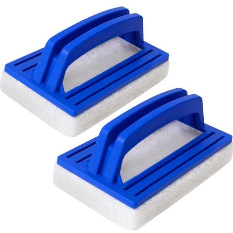2-teiliges Wasserlinien-Schwammbürsten-Set, Zauber-Poolschwamm, Poolschwamm, Poolbürste, Poolreinigungsbürsten, zur Entfernung von Schmutz und Schaum (1/5)
