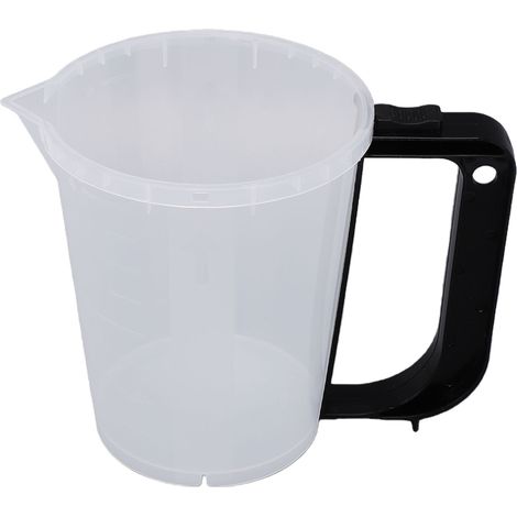 Ensemble de tasses à mesurer en plastique, 30 pièces, pour mélange de peinture et résine liquide, Transparent, 400cc, avec 5 poignées, échelle (1/5)