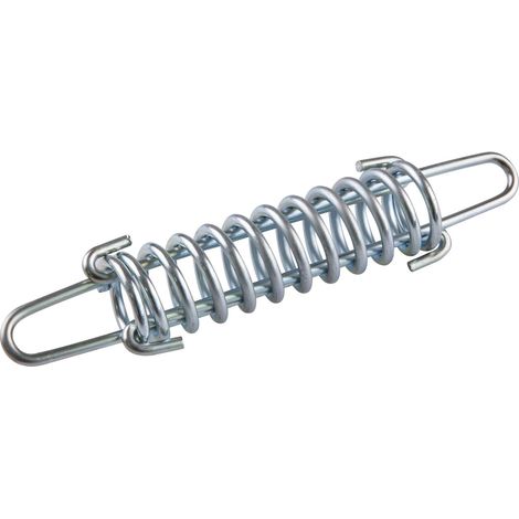 MINKUROW Molla di tensione, molla in acciaio, molla di salto, viti di serraggio della vela parasole, triangolo, quadrato, rettangolare, resistente alle intemperie, argento (1/2)