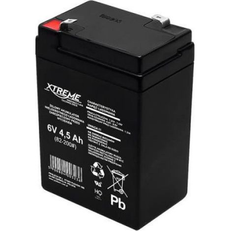 Batterie gel rechargeable 6V 4.5Ah sans entretien Xtreme