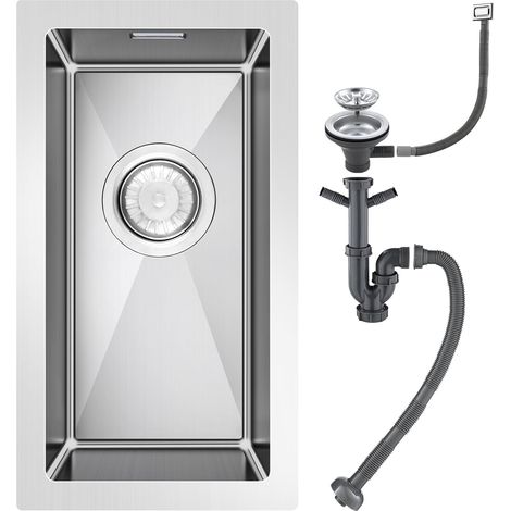 23x45cm Evier de Cuisine Acier Inox 304 Brossé, Lavabo Cuisine 1 Bac (1/5)