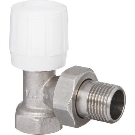 VÁLVULA DE RADIADOR CON ACOPLAMIENTO PARA TUBOS DE ACERO, ÁNGULO 1/2 - H/CZ-50-K15