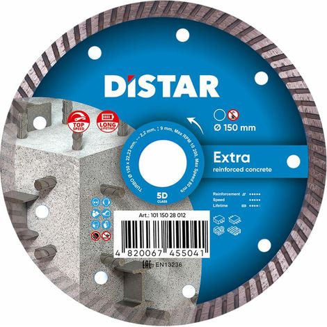 Disco de diamante extra Distar 150 x 2,2 x 22,23 mm turbo (1/2)