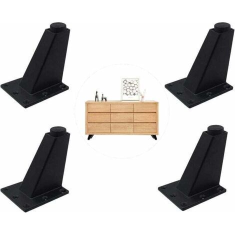 Pieces Adjustable Furniture Legs, XU, Aluminum Alloy Furniture Legs, Black, superior quality product, durable and reliable, selected materials, conforms to standards - (1/4)