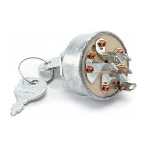 Contacteur à clé 6 bornes MTD – Compatible moteurs Briggs & Stratton OHV – 3 positions – Remplace les références 672-770, 725-1396, 925-1396 (1/5)