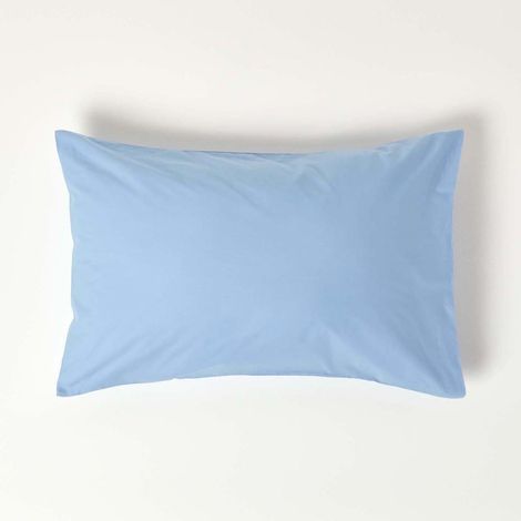 HOMESCAPES Blue Egyptian Cotton Housewife Pillowcase 200 Thread Count - Blue