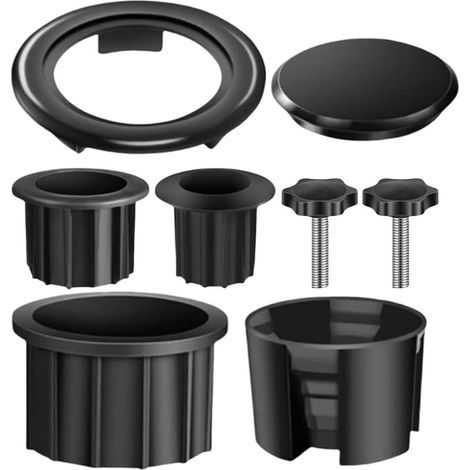 Bague De Réduction Pour Mât De Parasol - Adaptateur Résistant Aux Intempéries - Pour Jardin Et Terrasse - Lot De 8 Pièces (1/5)