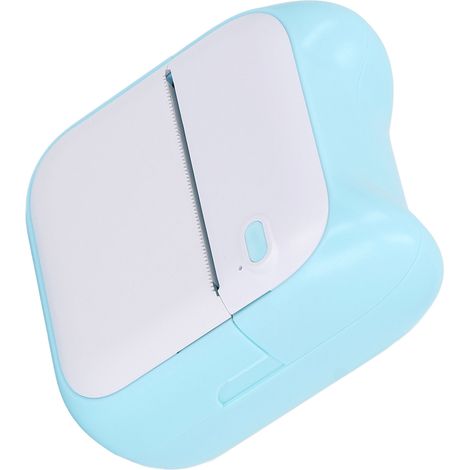 Mini-Taschendrucker mit 5 Papierrollen, Bluetooth-Drucker, Thermodrucker für Etiketten, Fotos, Notizbücher, blau. (1/5)