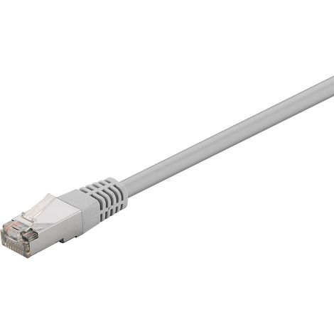 Goobay 73077 cable de red Gris 1 m Cat5e F/UTP (FTP)