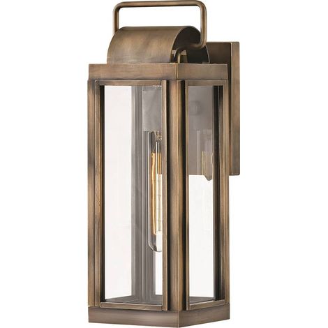 Elstead Hinkley Sag Lanterna da esterno a parete Verniciata Bronzo Brunito, IP44 (1/5)