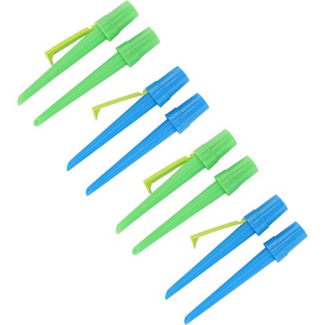 Selbstbewässernde Spikes mit langsamer Wasserabgabe, automatische Bewässerungsspieße aus Kunststoff für Topfpflanzen, 8er-Pack (1/5)