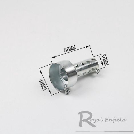 Silencieux d'échappement universel pour moto, 35 mm, 42 mm, 45 mm, 48 mm, 60 mm, en acier inoxydable, 48 x 86 mm (1/4)