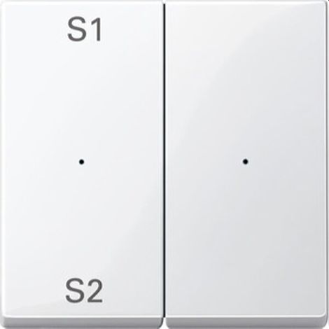 Merten Serienwippe MEG5226-0319 2fach polarweiss glaenzend