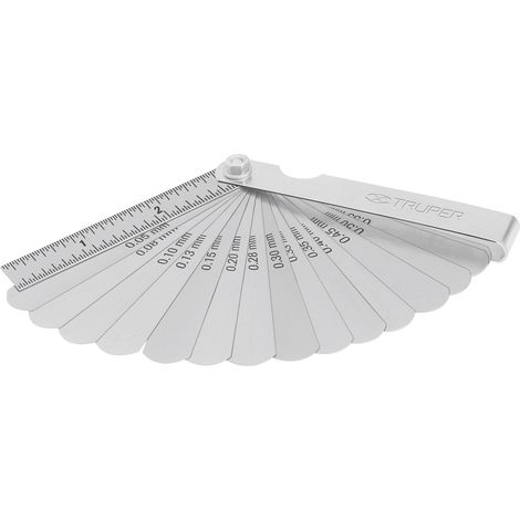 Calibrador para bujías de 15 hojas