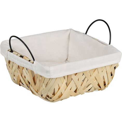Panier à pain et à fruits, tissage en bois