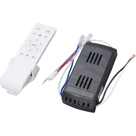 Asixxsix Kit de télécommande Universelle pour Ventilateur de Plafond, Remplacement de la minuterie à 6 Vitesses pour la lumière du Ventilateur de Plafond DC (1/5)