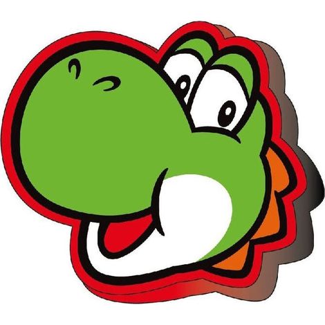Super Mario Bros Yoshi 3D cuscino
