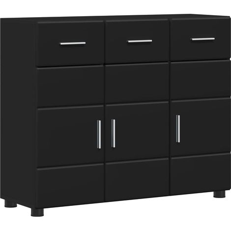 Credenza FLORIN 88,5 x 30,5 x 73 cm Nero Legno ingegnerizzato vidaXL
